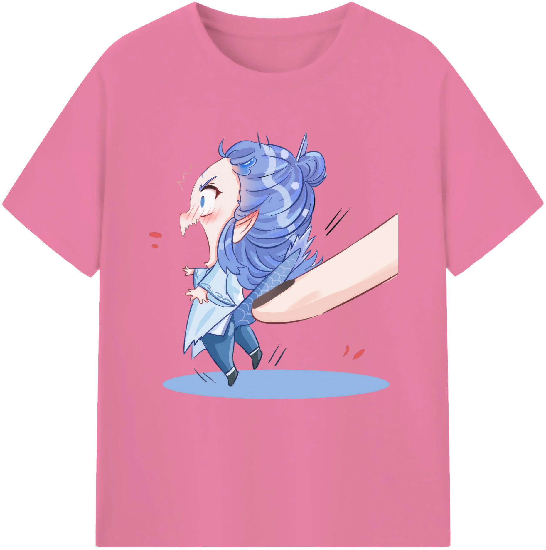 （画像用） Ne Zha 2 ナタ 魔童の大暴れ 綿100％半袖Tシャツ（フロントプリント）